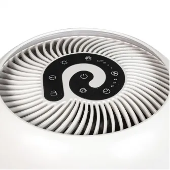 Purificator de aer Evoair, YuvoSpin, Lampa UV-C, Filtru 3in1, True Hepa, Carbon Activ,Alb