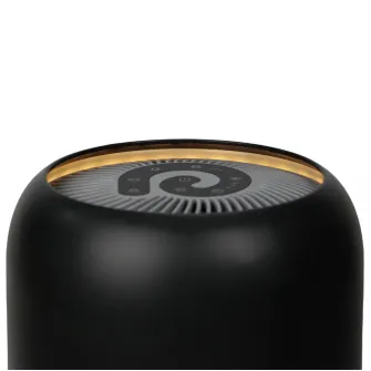 Purificator de aer Evoair, YuvoSpin, Lampa UV-C, Filtru 3in1, True Hepa, Carbon Activ,Negru