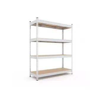 Raft metalic de depozitare Nex Titan 1800x1200x400 mm, 4 rafturi PAL, galvanizat