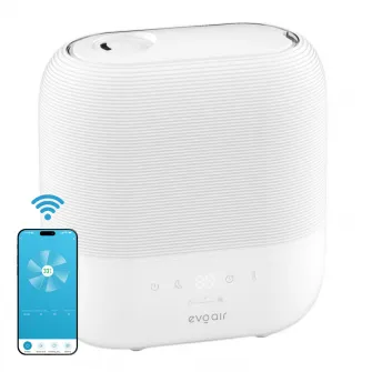 Umidificator Evoair UMIVA 4700 Smart, Wifi, Rezervor 4.8L, Capacitate de umidificare 400ml/h