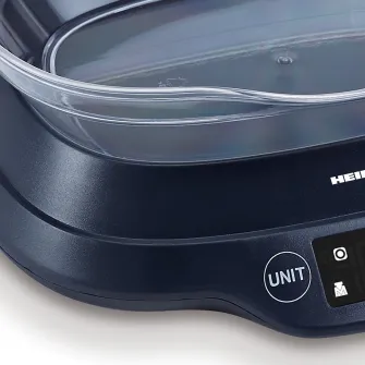 Cantar de bucatarie cu bol Heinner HKSB-TC5P, 5 Kg, 1 g, touch control, tara, functie cantarire lichide, display LCD, bol plastic