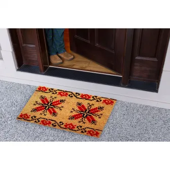 Covoras intrare 40 x 60 cm, model traditional din Dobrogea