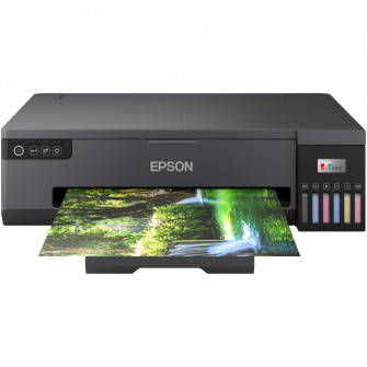 (Использованный) Imprimanta inkjet color CISS Epson L18050, dimensiune A3+, viteza printare 22ppm alb-negru, 22ppm color, rezolutie 5760 x 1440 dpi