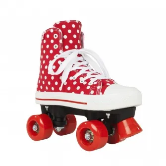 Role Rookie Canvas High Polka Dots, 40.5, Rosu Alb
