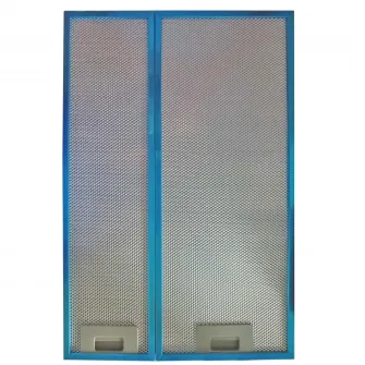 Set filtre aluminiu hota telescopica Heinner AF-440GBK, compatibil cu modelele HTCH-440GBK si HTCH-440FS, 2 buc/set