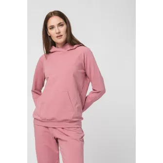 PEGAS, Hanorac din amestec de bumbac cu buzunare, Roz prafuit, XS