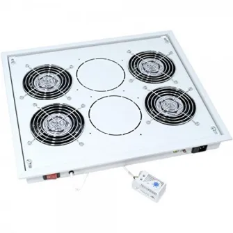 Panou ventilatie Triton rack de podea 19'', Gri