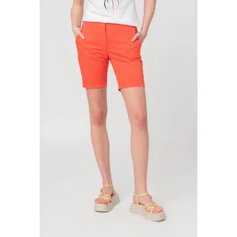 PEGAS, Pantaloni scurti casual cu buzunare oblice, Corai, M