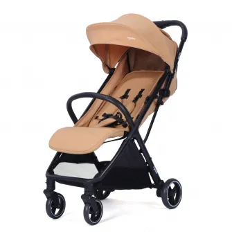 Carucior sport pentru bebelusi cu sistem autofold U-Grow, de la nastere, pana la 22 kg, maro