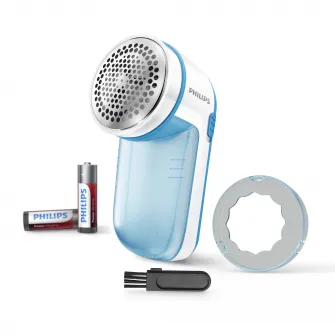 Aparat de curatat scame Philips GC026/00, 8800 rotatii/min, Alb/Albastru