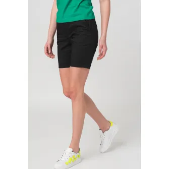 PEGAS, Pantaloni scurti casual cu buzunare oblice, Negru, M