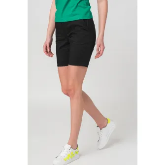 PEGAS, Pantaloni scurti casual cu buzunare oblice, Negru, XL