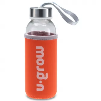 Sticla cu husa termoizolanta U-Grow, portocliu, 300ml