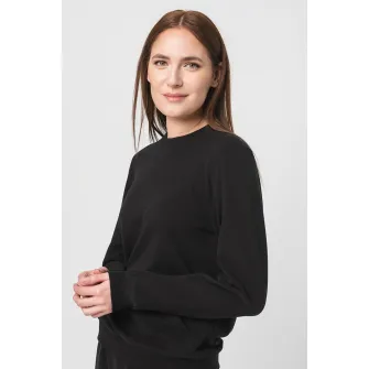 Pegas, Bluza sport uni cu buzunar kangaroo, Negru, L