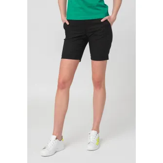 PEGAS, Pantaloni scurti casual cu buzunare oblice, Negru, S