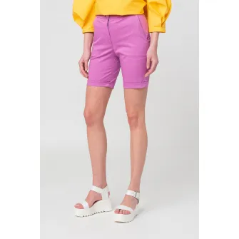 PEGAS, Pantaloni scurti casual cu buzunare oblice, Roz orhidee, XS
