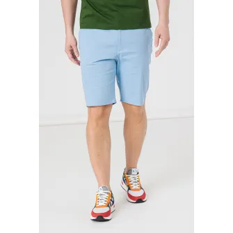 PEGAS, Pantaloni casual chino cu buzunare oblice, Albastru lavanda, 2XL