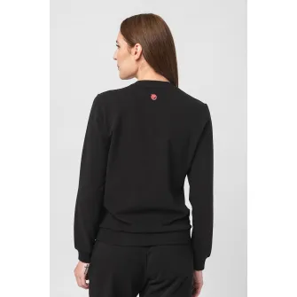 Pegas, Bluza sport uni cu buzunar kangaroo, Negru, L