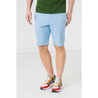 PEGAS, Pantaloni casual chino cu buzunare oblice, Albastru lavanda, 2XL