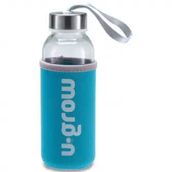 Sticla cu husa termoizolanta U-Grow, albastru, 300ml