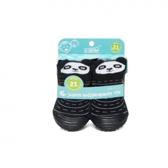 Sosete Antiderapante U-Grow TPR 21/12.6cm USK-3-21, Negru