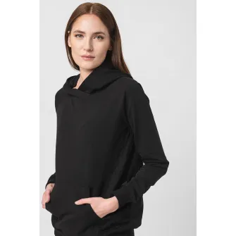 PEGAS, Hanorac din amestec de bumbac cu buzunare, Negru, XL