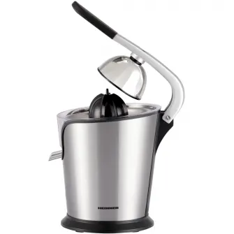 Storcator de citrice Heinner C160SS, 160w, 0.24 l, Sistem anti-alunecare, Sita inclusa, Inox, Argintiu