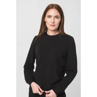 Pegas, Bluza sport uni cu buzunar kangaroo, Negru, L