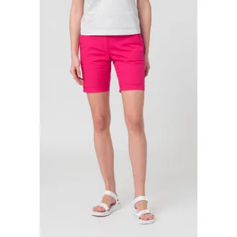 PEGAS, Pantaloni scurti casual cu buzunare oblice, Fucsia, M