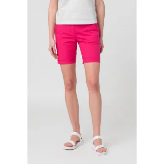 PEGAS, Pantaloni scurti casual cu buzunare oblice, Fucsia, XS