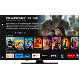 Televizor Horizon QLED 43HQ8560U/D, 108 cm, Smart, 4K Ultra HD, Clasa F (Model 2024)