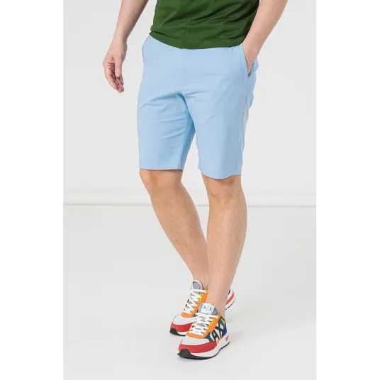 PEGAS, Pantaloni casual chino cu buzunare oblice, Albastru lavanda, S