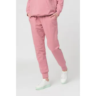 Pegas, Pantaloni sport uni din amestec de bumbac, Roz prafuit, L