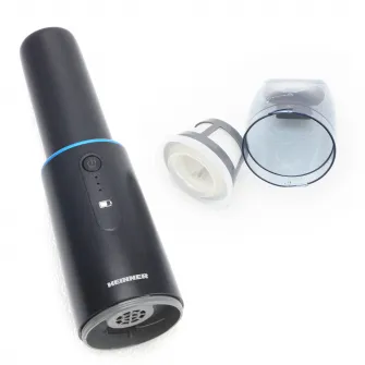 Aspirator de mana Heinner Blackstone HHVC-D7.2BK, 70 w, acumulator li 7.2v, putere absorbtie 5 kpa, indicator led, capacitate recipient praf 50 ml, autonomie 12 min, durata incarcare 3 ore, adaptor USB, accesorii perie 2 in 1, negru