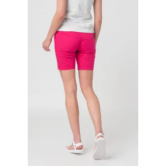 PEGAS, Pantaloni scurti casual cu buzunare oblice, Fucsia, L