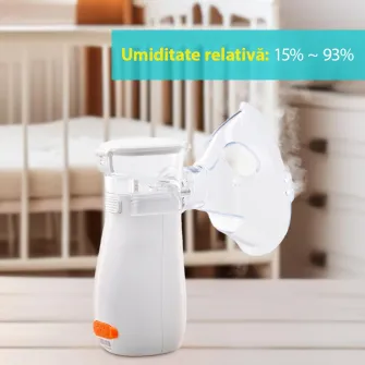 Aparat aerosoli portabil cu ultrasunete U-Grow,tehnologie ultra silentoasa, masca de copii si adulti inclusa