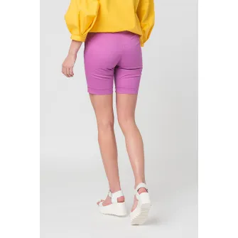 PEGAS, Pantaloni scurti casual cu buzunare oblice, Roz orhidee, L