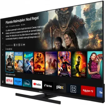 Televizor Horizon QLED 43HQ8560U/D, 108 cm, Smart, 4K Ultra HD, Clasa F (Model 2024)