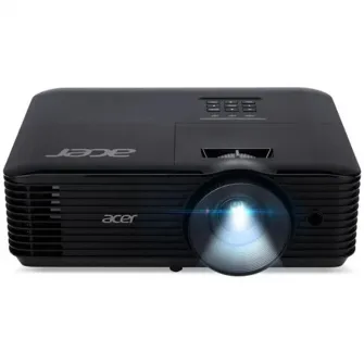 Videoproiector Acer X1228Hn, XGA 1024* 768, 4.800 lumen 4:3/ 16:9, 20.000:1, zoom optic 1.1x, boxa 3W, lampa 6.000 ore, DLP 3D ready, Negru