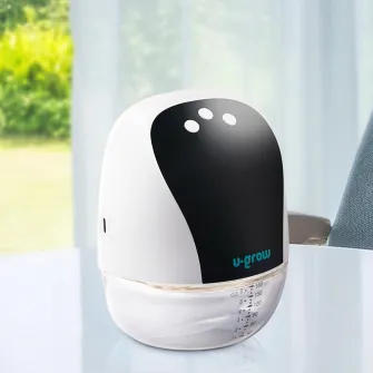 Pompa de san electrica si portabila U-Grow, display LED, functie de memorie, capacitate 180 ml, hands free