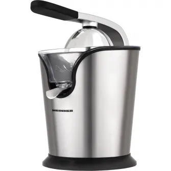 Storcator de citrice Heinner C160SS, 160w, 0.24 l, Sistem anti-alunecare, Sita inclusa, Inox, Argintiu