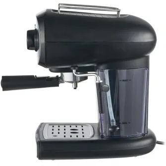 Espressor manual Heinner Black Boquette HEM-1100BKX, 850W, 15bar, rezervor detasabil 1.2L, filtru dublu din inox, Negru/Inox