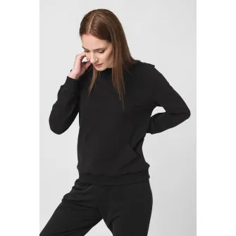 Pegas, Bluza sport uni cu buzunar kangaroo, Negru, L