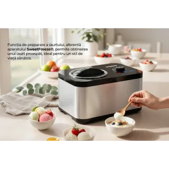Aparat de facut inghetata HEINNER SweetFreeze HICM-DW154SSBK