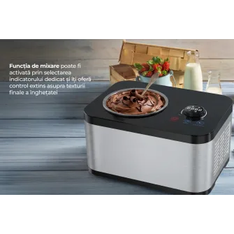 Aparat de facut inghetata HEINNER SweetFreeze HICM-DW154SSBK