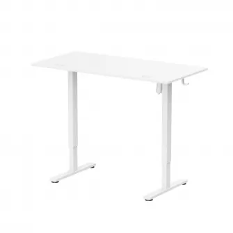 Birou Ascend cu reglare inaltime electric, alb, 1200x600x730~1180 mm, Capacitate de greutate: 40 kg, Interval de inaltime: 730~1180mm, Numar de motoare: 1, Viteza maxima: 15 mm/s, Panou de control Digital, 3 memorii