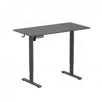 Birou Ascend cu reglare inaltime electric, negru, 1200x600x730~1180 mm, Capacitate de greutate: 40 kg, Interval de inaltime: 730~1180mm, Numar de motoare: 1, Viteza maxima: 15 mm/s, Panou de control Digital, 3 memorii