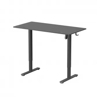 Birou Ascend cu reglare inaltime electric, negru, 1200x600x730~1180 mm, Capacitate de greutate: 40 kg, Interval de inaltime: 730~1180mm, Numar de motoare: 1, Viteza maxima: 15 mm/s, Panou de control Digital, 3 memorii