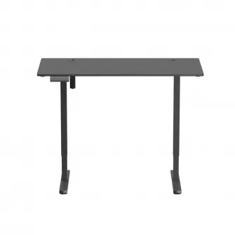 Birou Ascend cu reglare inaltime electric, negru, 1200x600x730~1180 mm, Capacitate de greutate: 40 kg, Interval de inaltime: 730~1180mm, Numar de motoare: 1, Viteza maxima: 15 mm/s, Panou de control Digital, 3 memorii