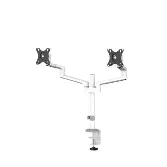 Brat dublu monitor Neomounts DS60-425WH2; pentru display-uri cu diagonale 17''-27'', sistem de prindere VESA 75x75~100x100, greutate maxima suportata 8 - per ecrankg, tilt +90°, -30°, swivel +90°, -90°, rotate +360°, distanta fata de perete 128-460mm; ina